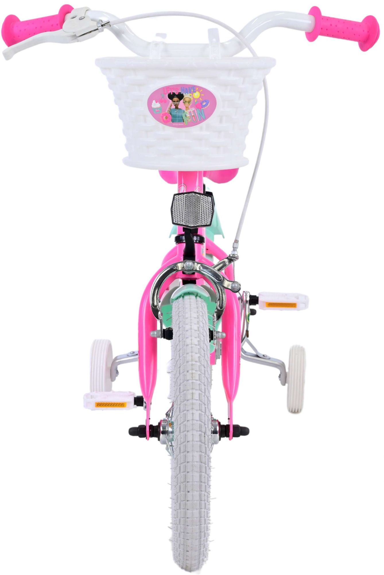 Kinderfahrrad Ashley Fahrrad für Mädchen in Rosa 14 Zoll Kinderrad