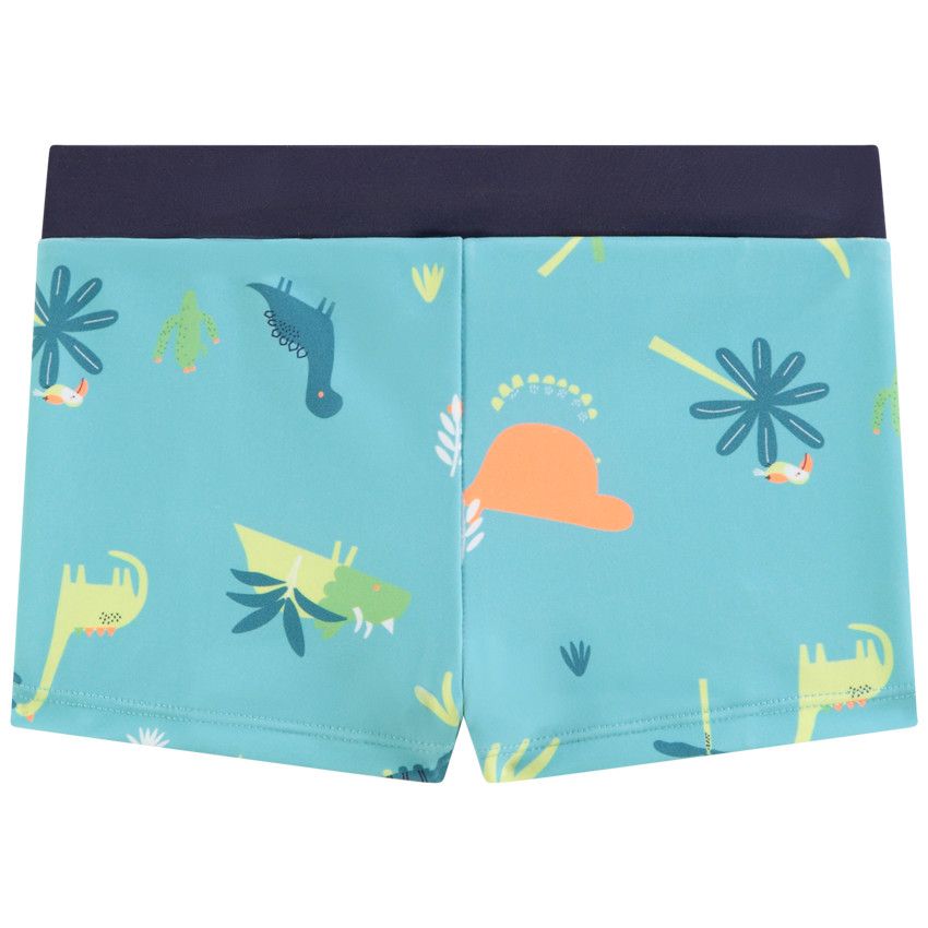 Boxer de bain imprimé dinosaures pour bébé garçon - Bleu moyen