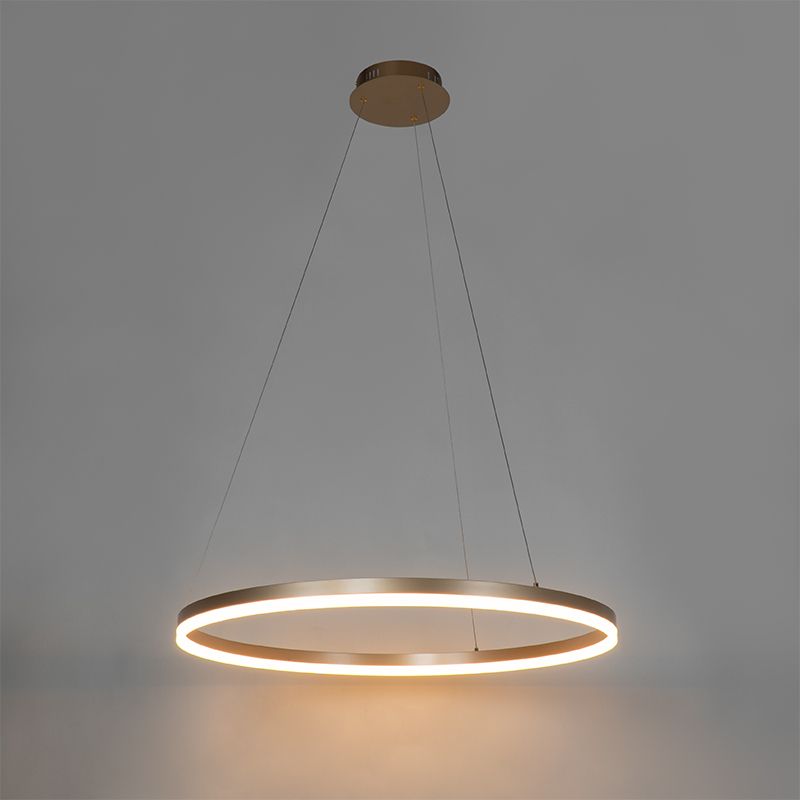 Design hanglamp goud 80 cm incl. LED 3-staps dimbaar - Anello