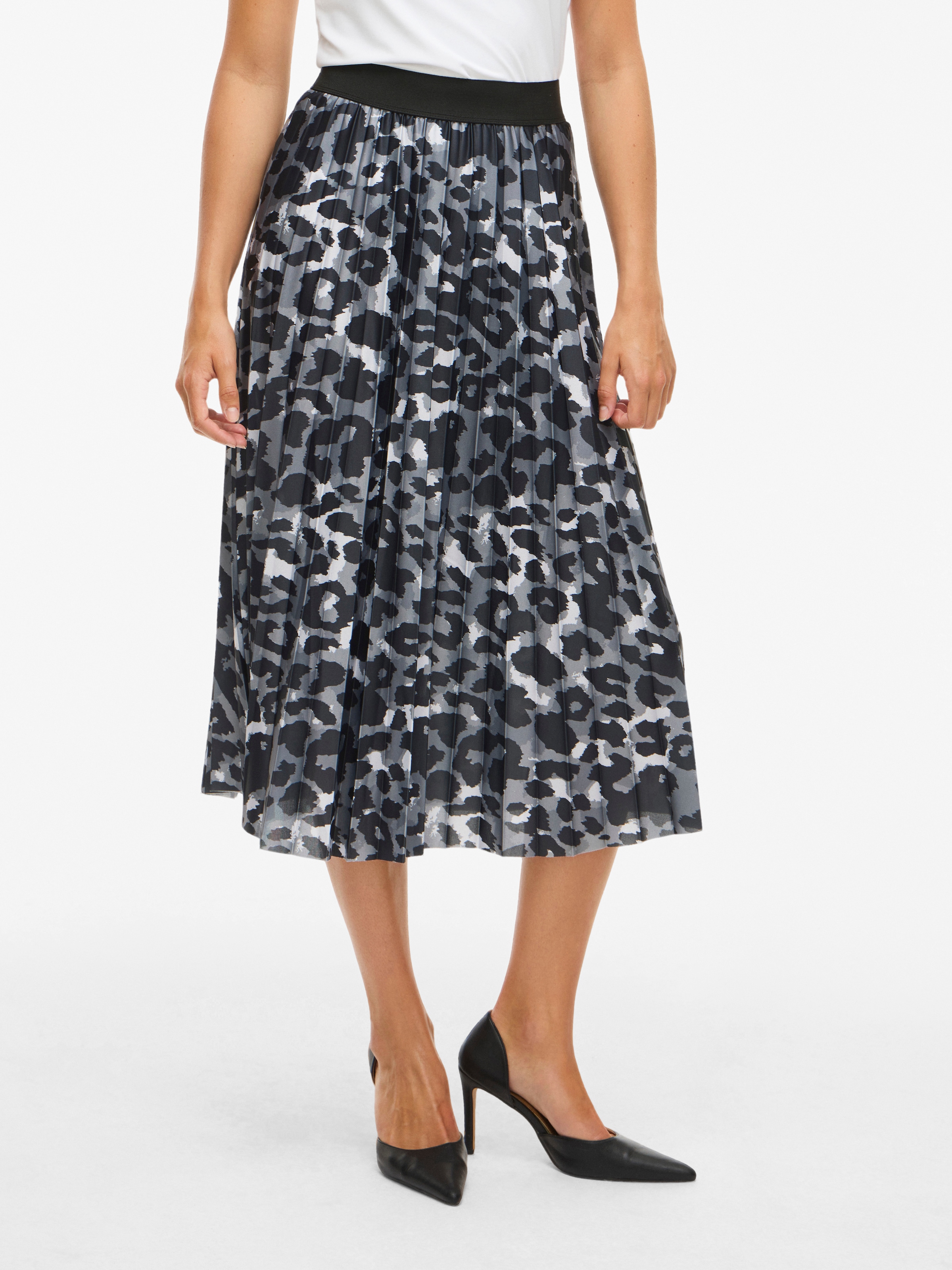 Vila Plisseerock »VINITBAN PRINT SKIRT - NOOS«