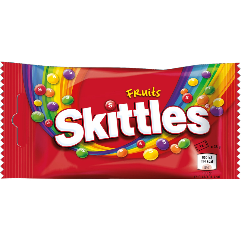 Skittles Fruity, 38 g, 14 Stück