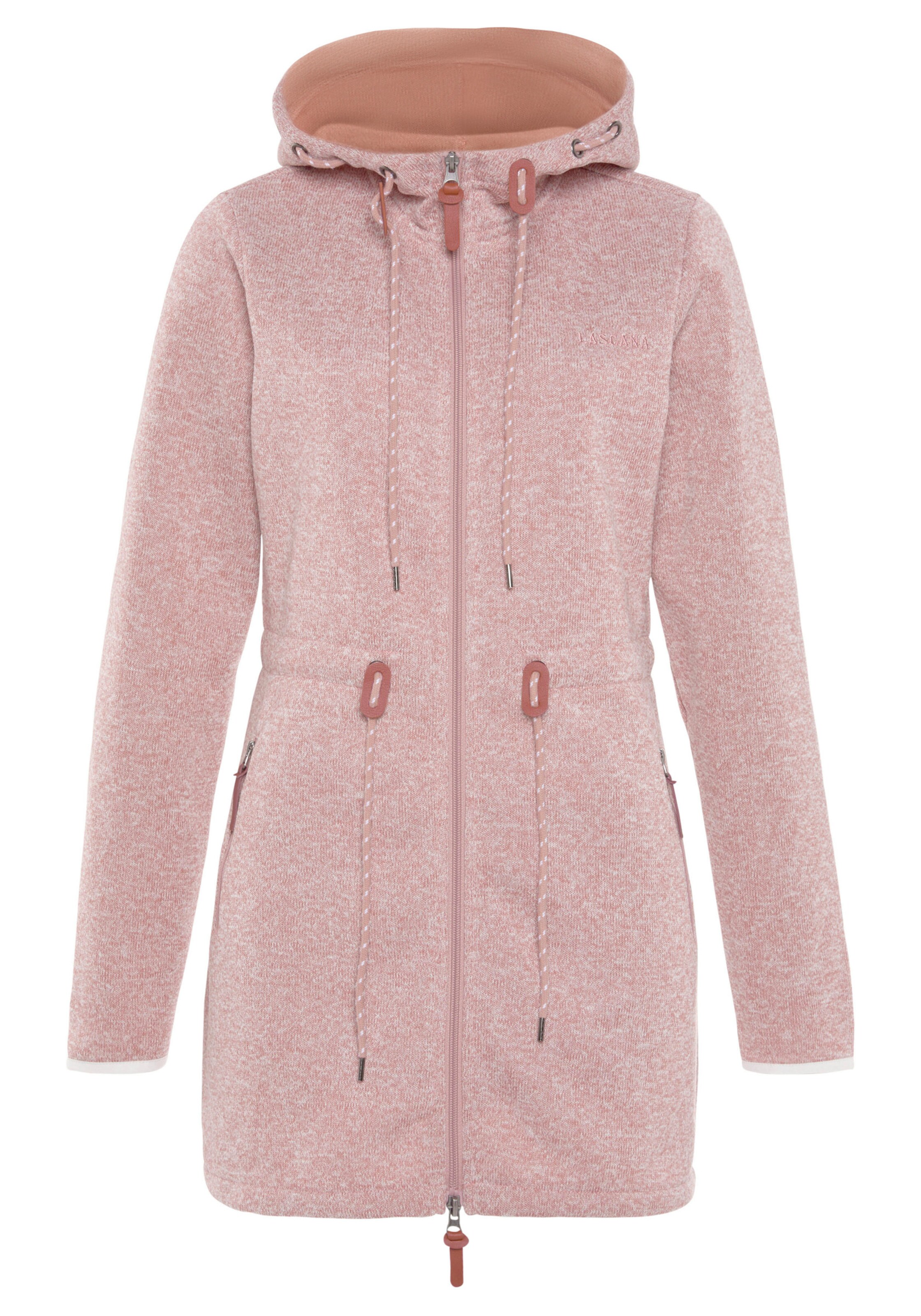 LASCANA Fleecejacke in rose