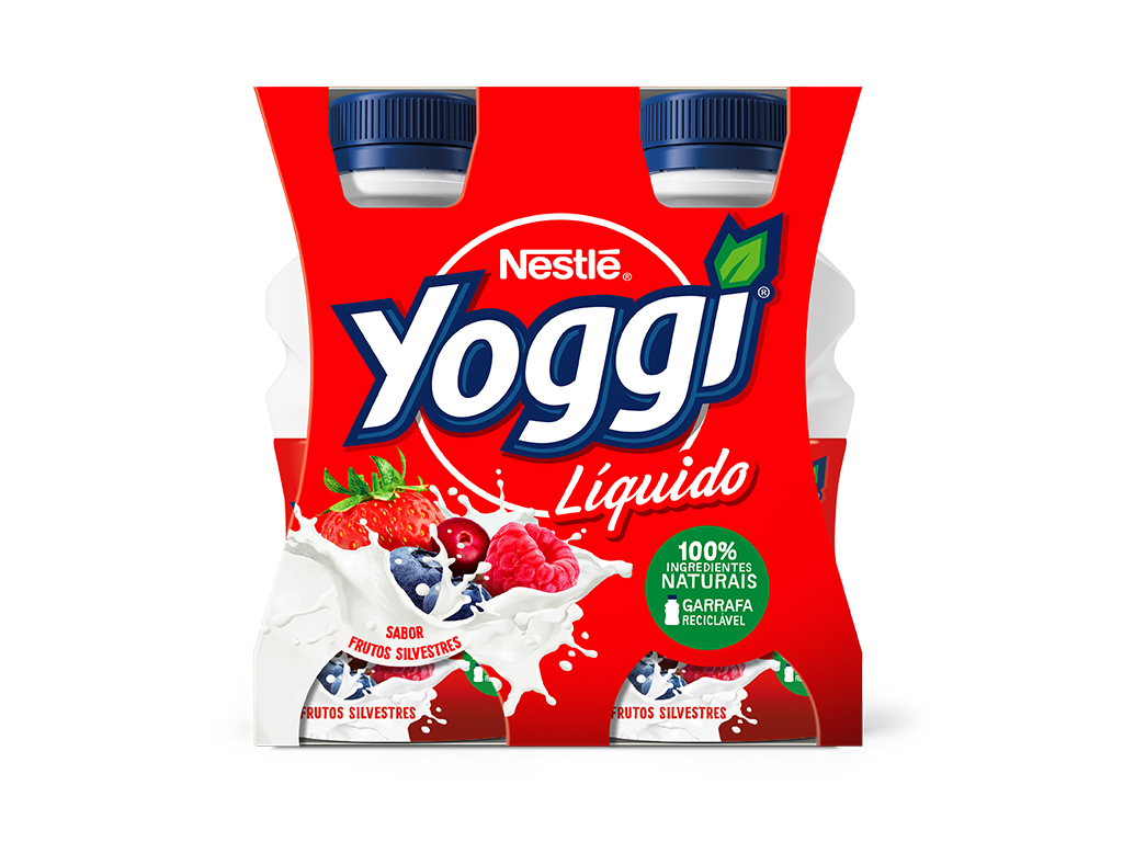 IOGURTE YOGGI LÍQUIDO FRUTOS SILVESTRES 4X160G