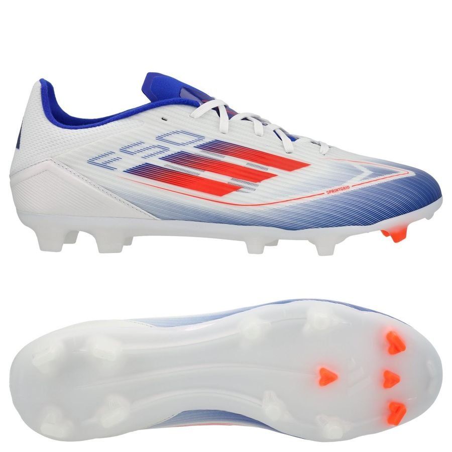 adidas F50 League FG/AG Advancement - Blanc/Rouge/Bleu
