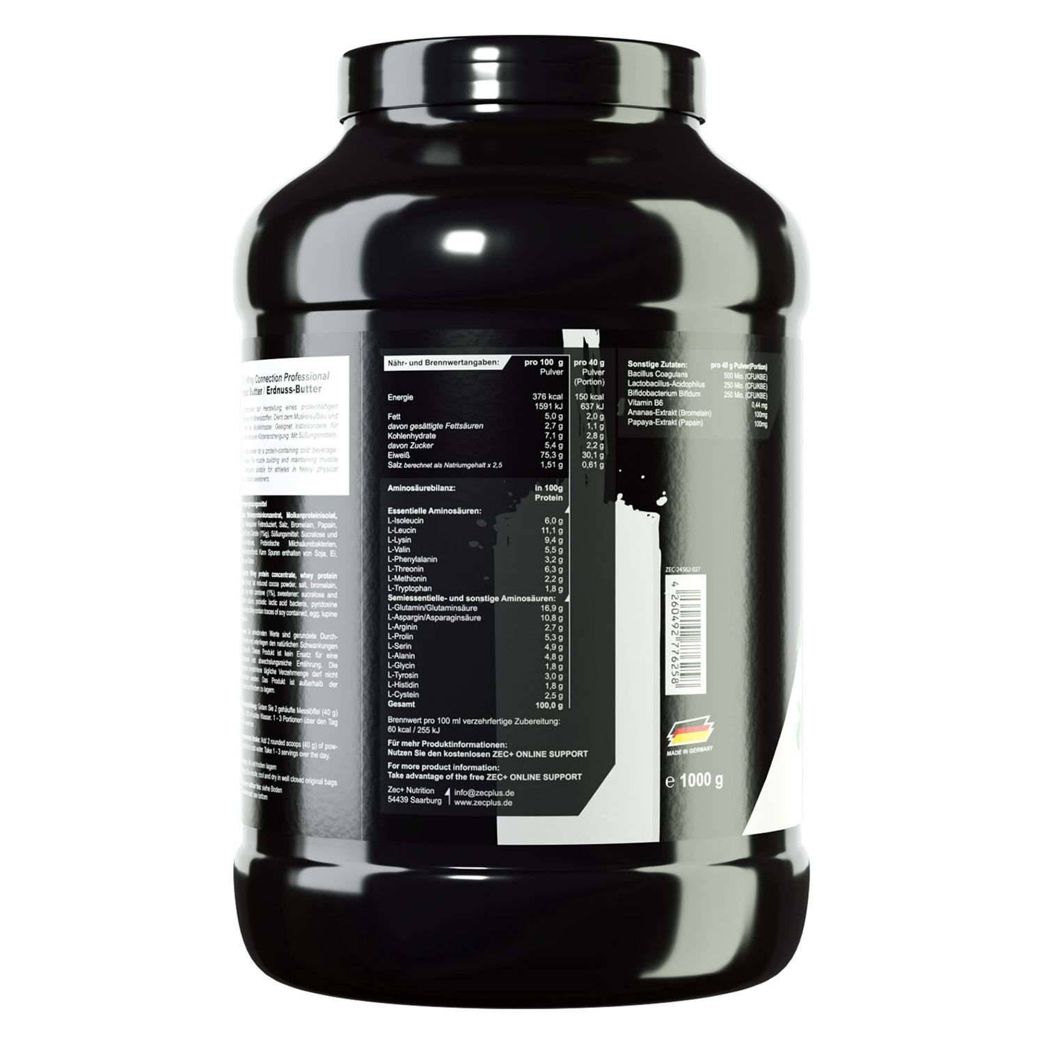 ZEC+ Whey Connection Professional Protein/ Eiweiß Peanut Butter