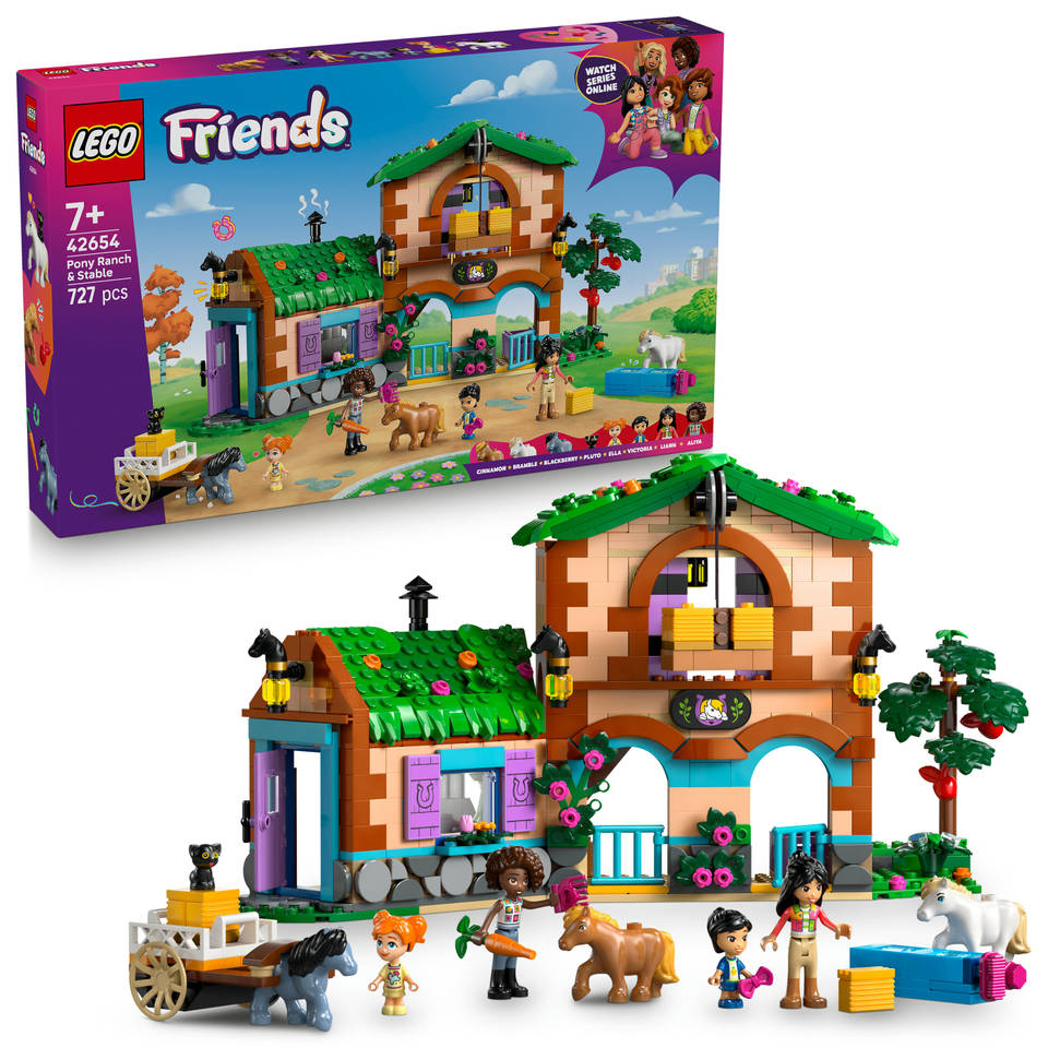 LEGO Friends ponyboerderij en stal 42654
