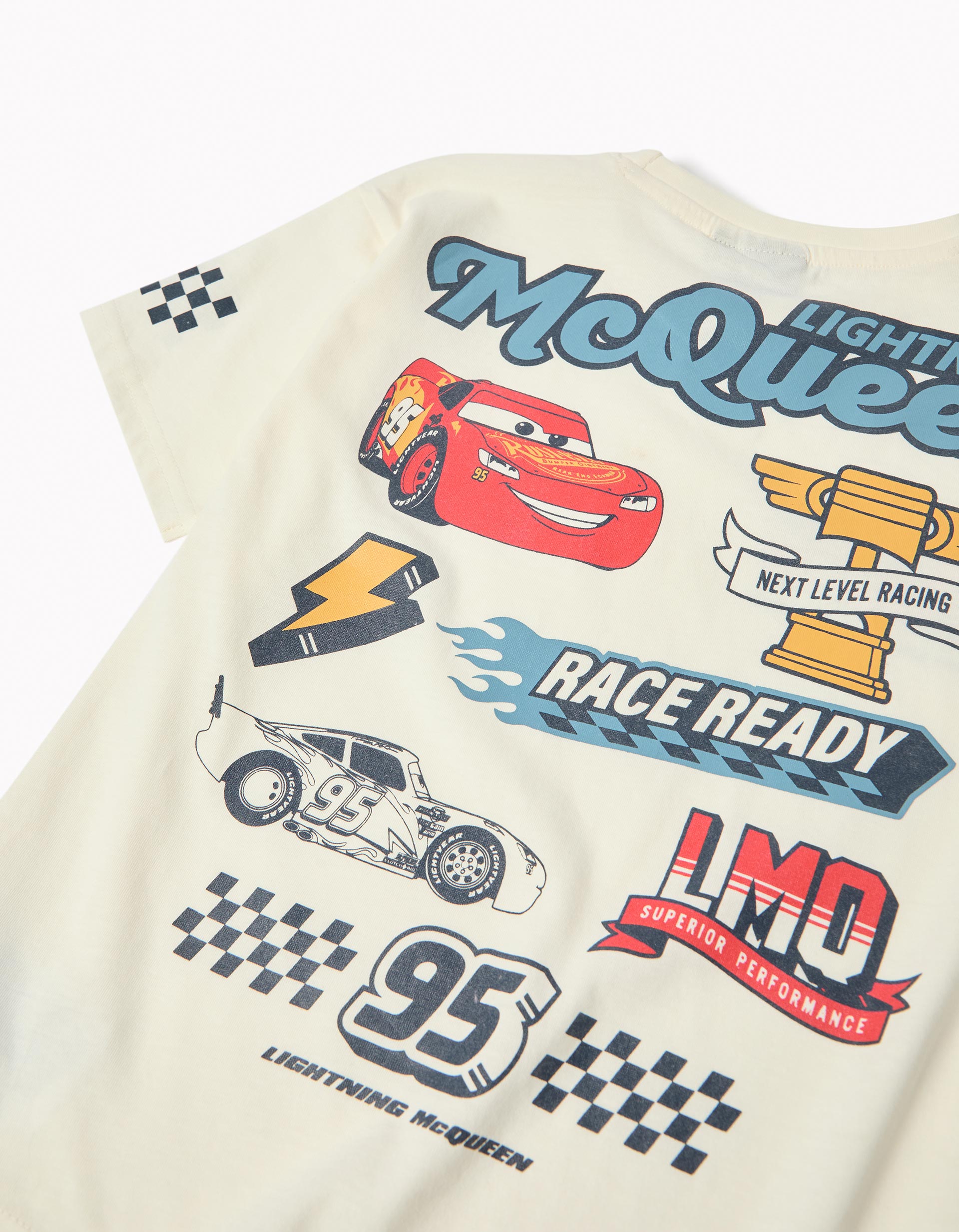 T-shirt 'Cars', Menino, Branco