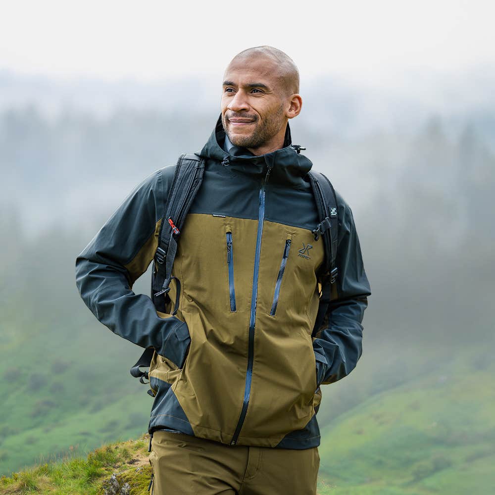 Silence Proshell 3L Jacket Herre Dark Olive/Moonless Night