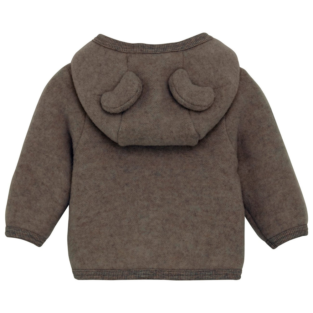 Køb Huttelihut Brown Melange Jakke Ears Wool Fleece