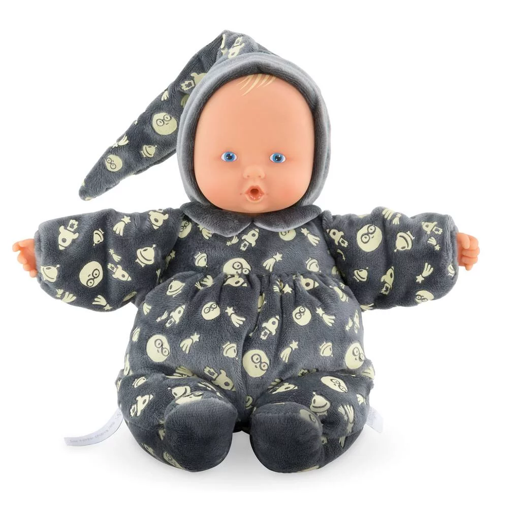 DOUDOU - BABIPOUCE BRILLE DANS LA NUIT 28 CM - COROLLE MON DOUDOU