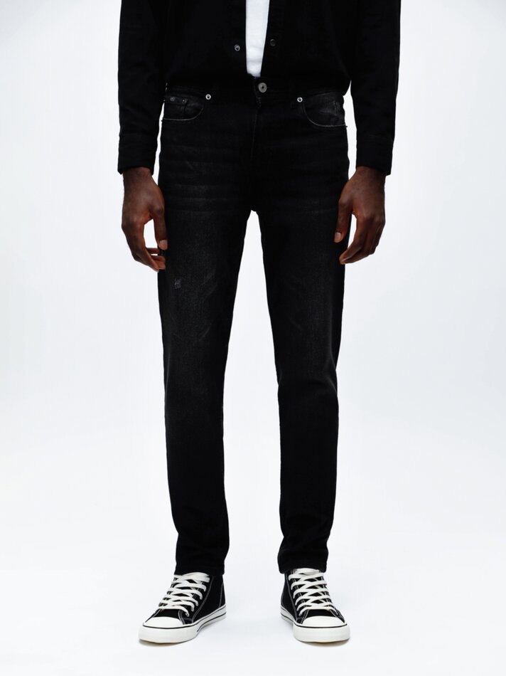 Calça jeans Slim Comfort - Preta