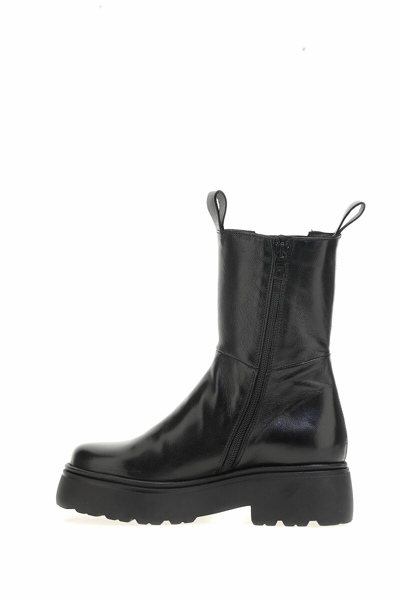 MJUS<br>Botas Chelsea de couro de cano alto
