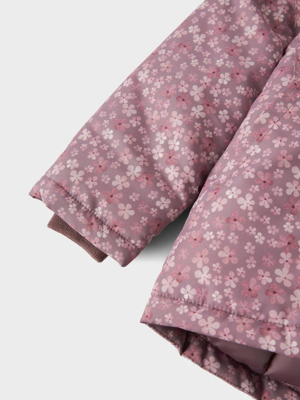 NAME IT baby gebloemdewinterjas NBFMAXI roze