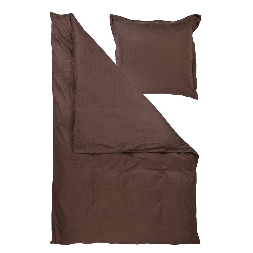 Margit Brandt  Jacquard logo sengetøj - Taupe