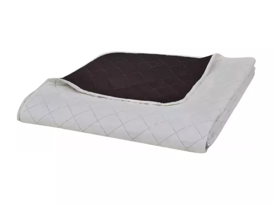 Couvre-lit à double face matelassé Beige-Marron 230x260