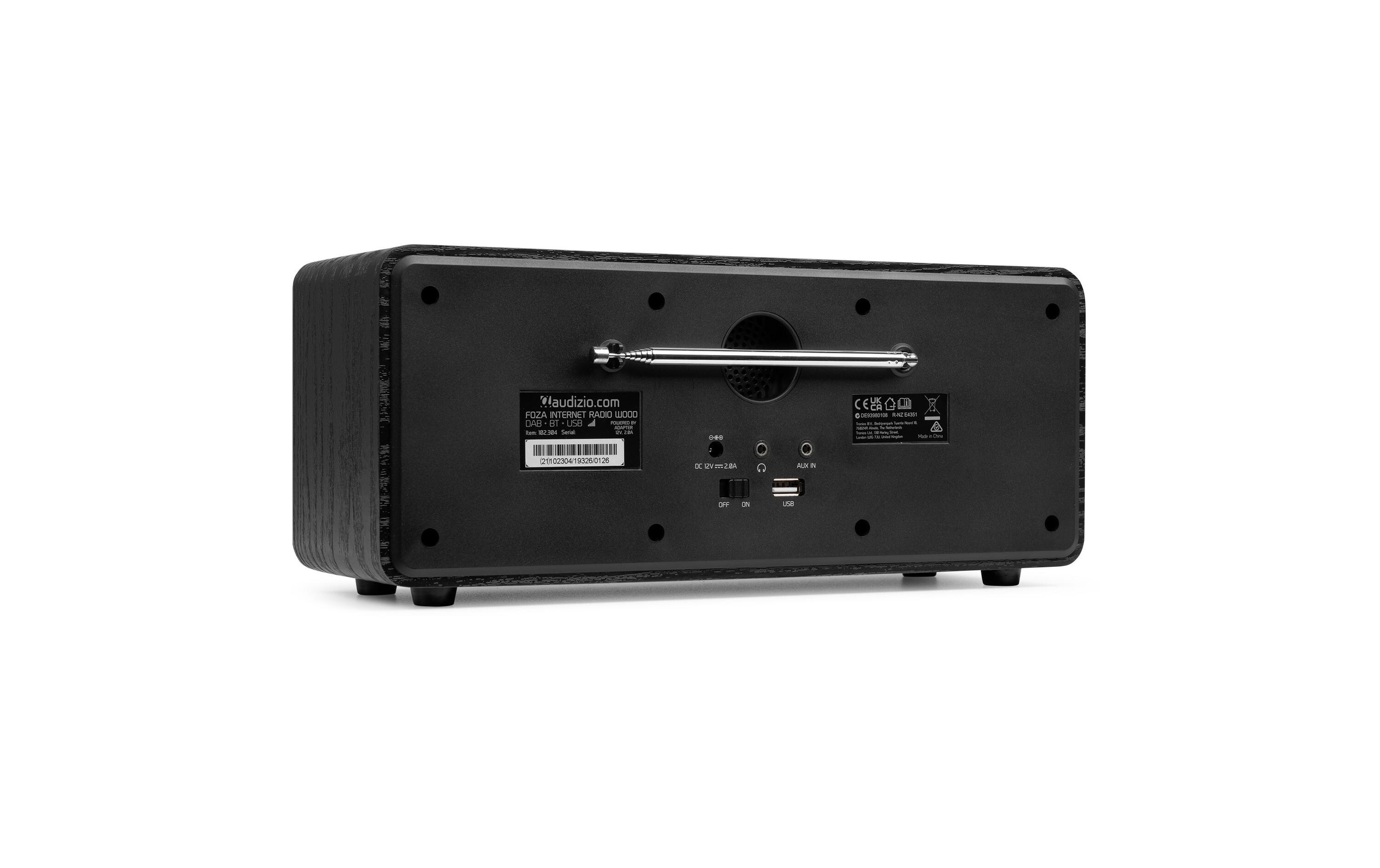 DAB+ Radio Foza Schwarz<br>All-in-One-WLAN-Internetradio mit DAB+ und UKW