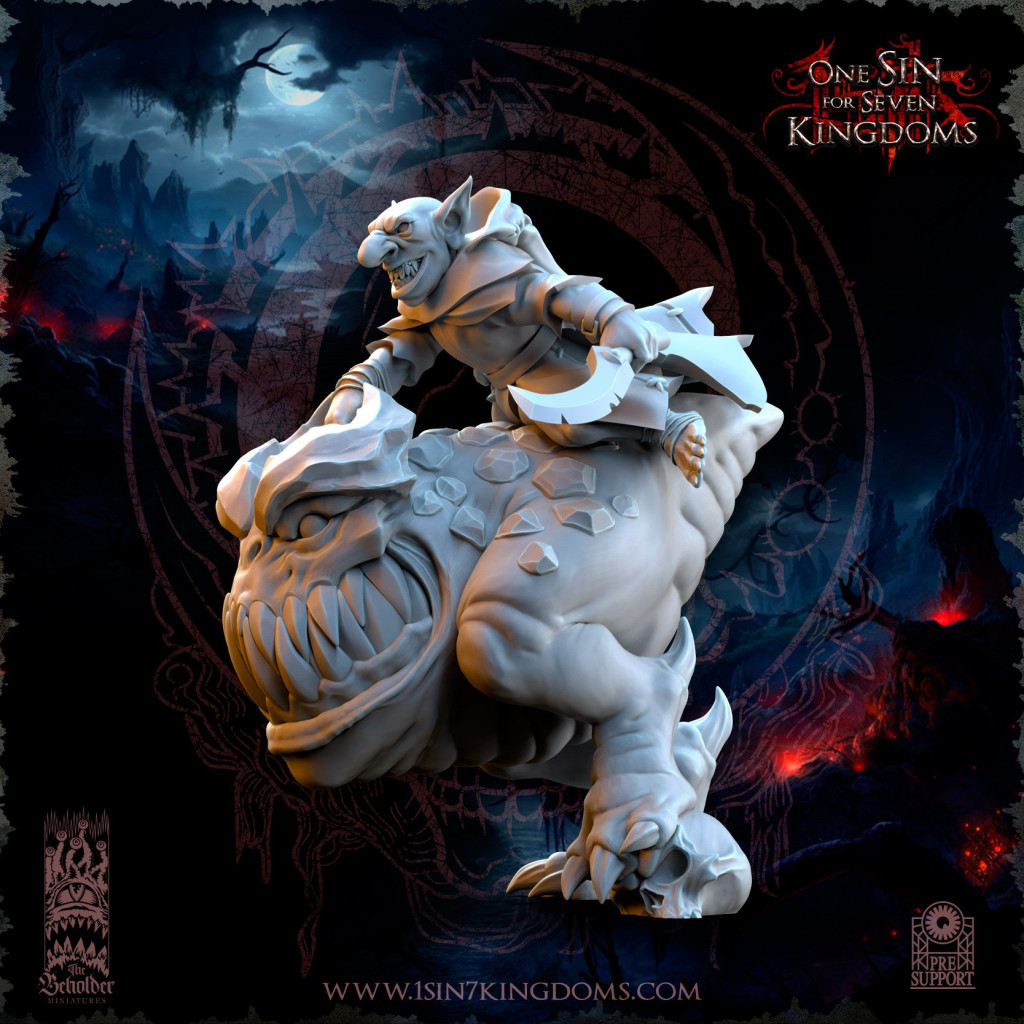 The Beholder Miniatures - Gobelins - Chevaucheurs de Kavehorrors