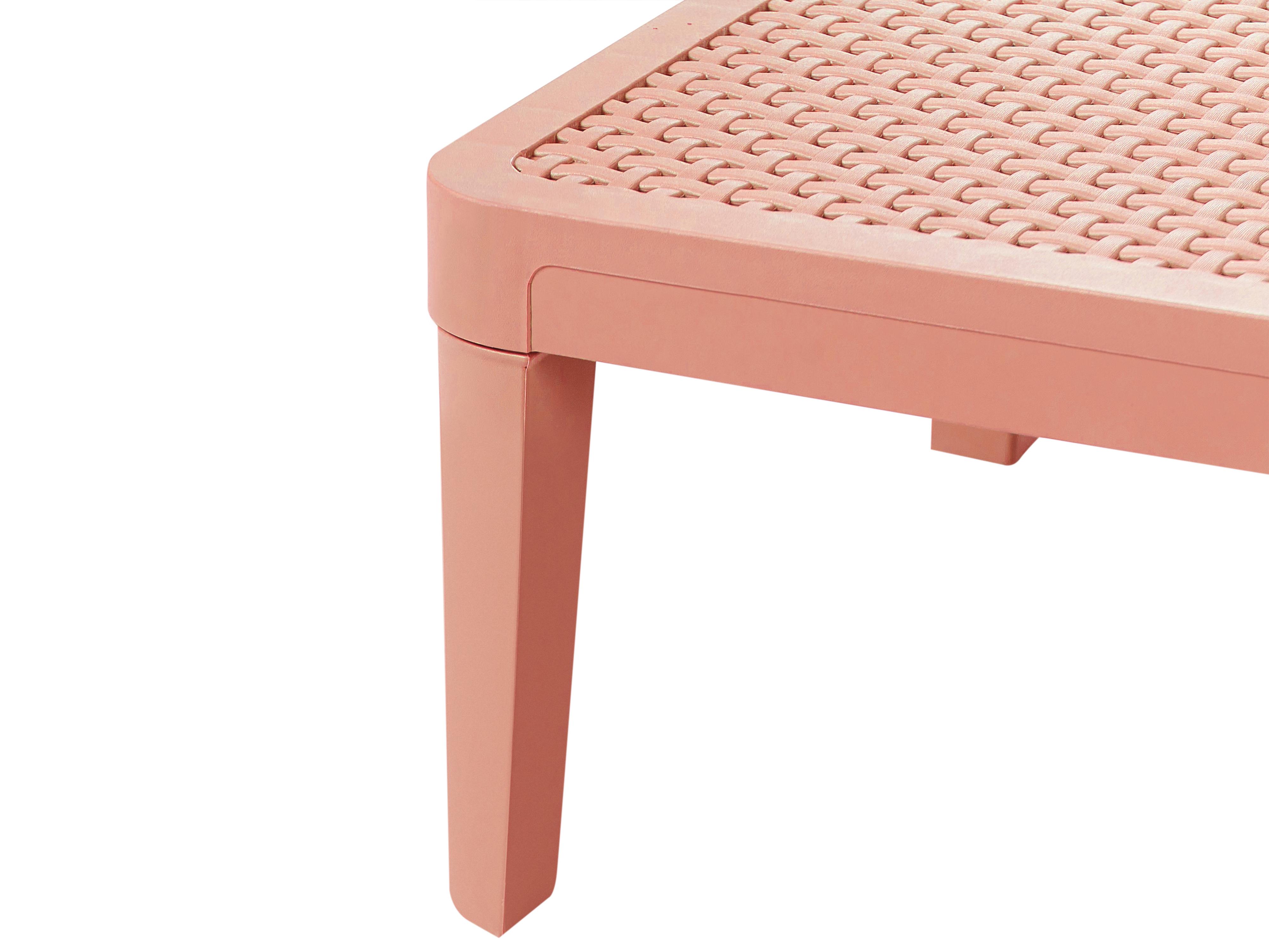 Ligstoel OSSIMO achteroververstelbaar Synthetisch materiaal Rood
