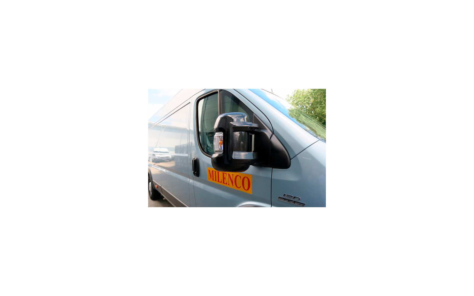 Milenco Spiegel Schutzkappe für Fiat Ducato, Peugeot Boxer und Citroen Relay 2 Stück Schwarz