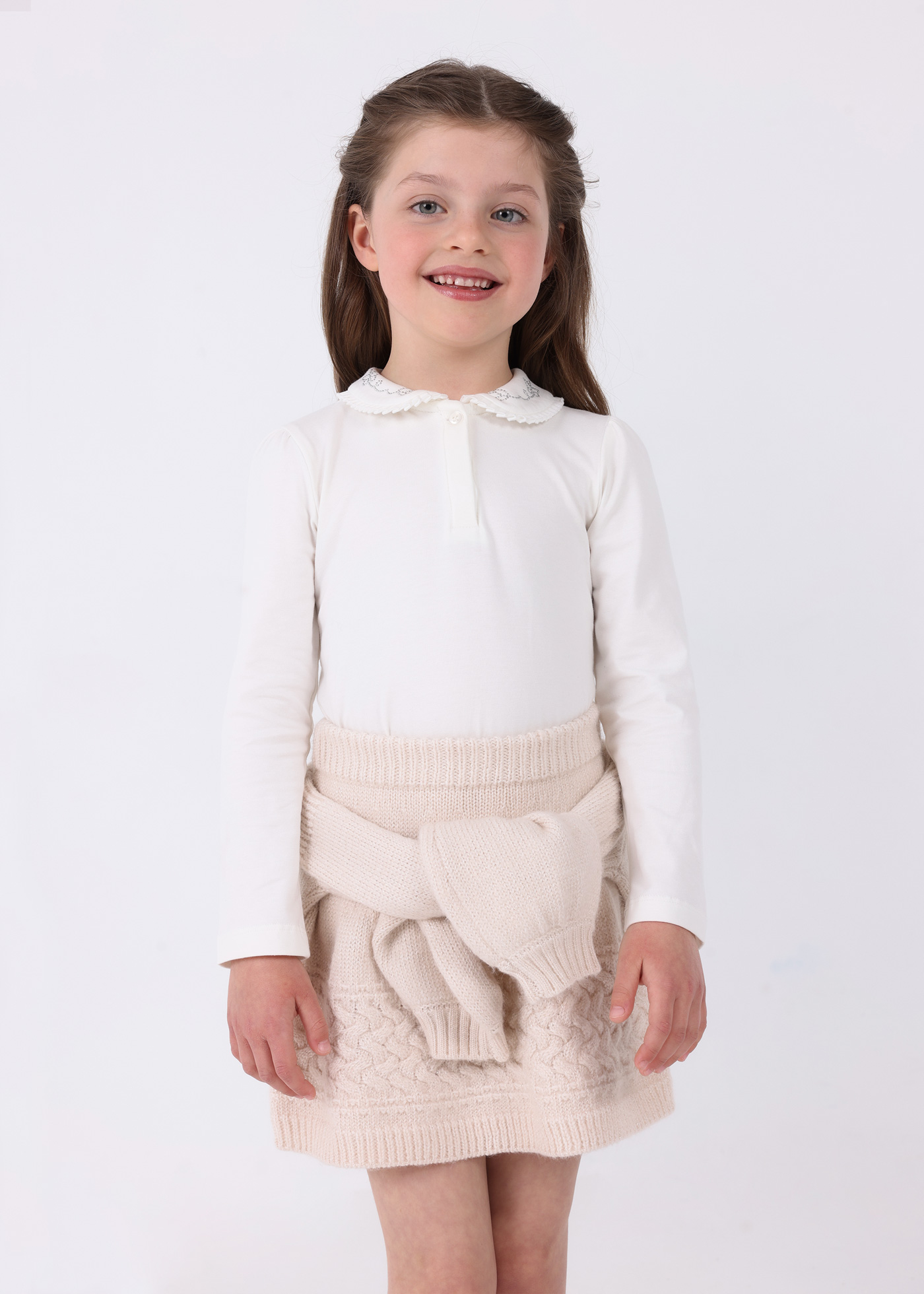 Camisa polo feminina Better Cotton com gola bordada