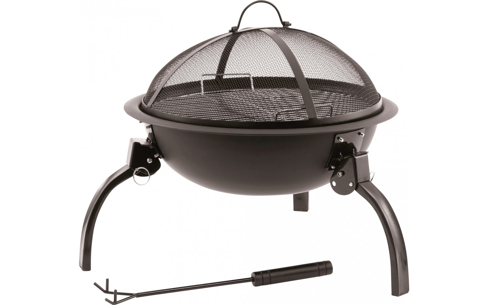 Outwell Cazal Fire Pit M Feuerschale mit Rost und Siebdeckel 52,5 x 52,5 x 40 cm
