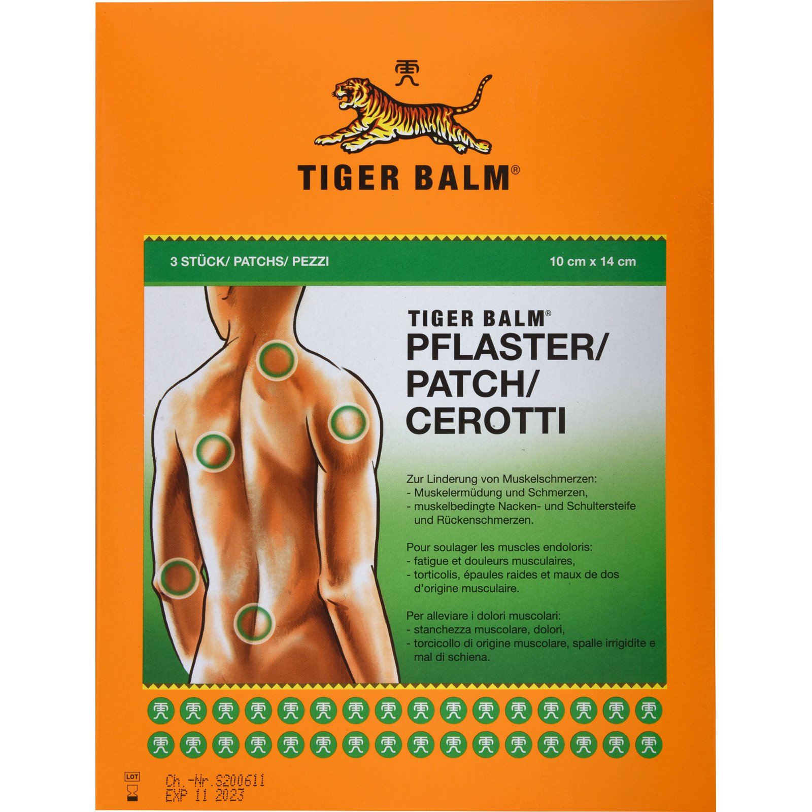 Tiger Balm Medizinal Pfl 10x14cm 3 Stk