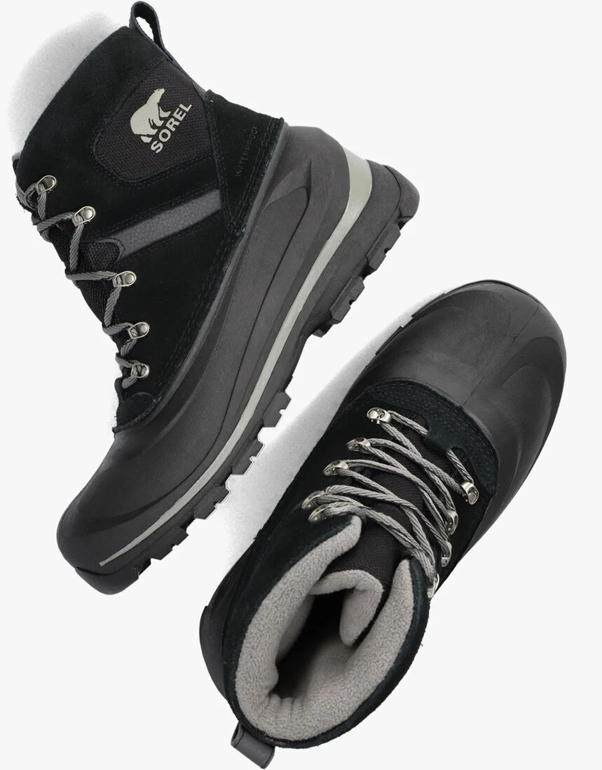 SOREL zwarte sorel veterboots buxton lace wp