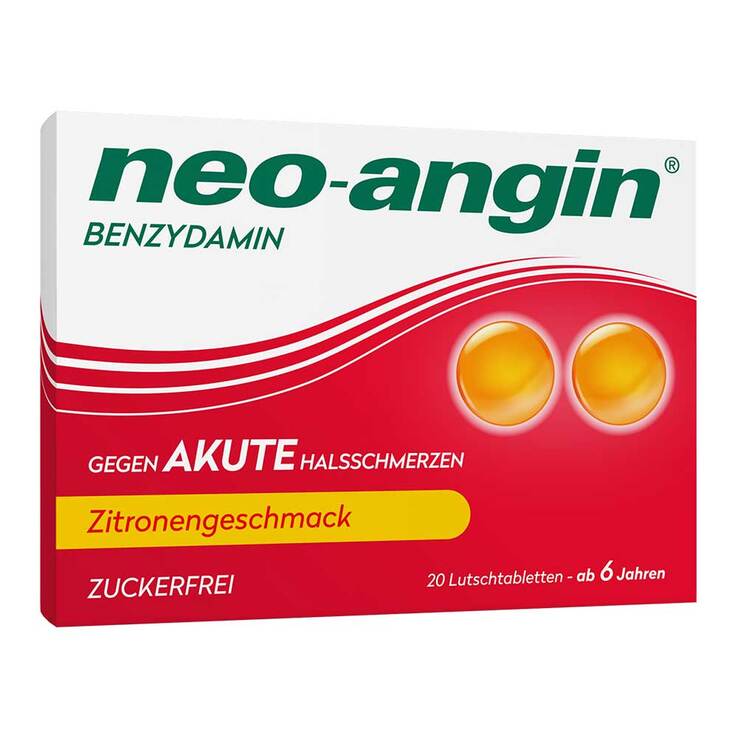 neo-angin Benzydamin gegen akute Hasschmerzen Zitrone, 20 St