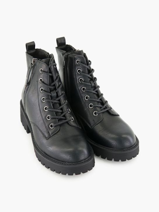 Graceland Schnür-Stiefelette Schwarz
