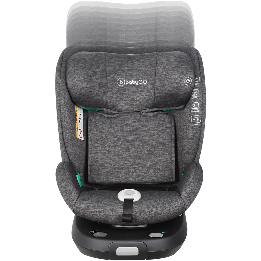 babyGO Reboarder i-Size Prime 360 grey