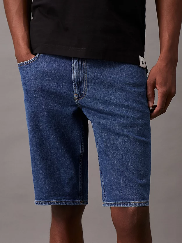 shorts jeans de corte regular