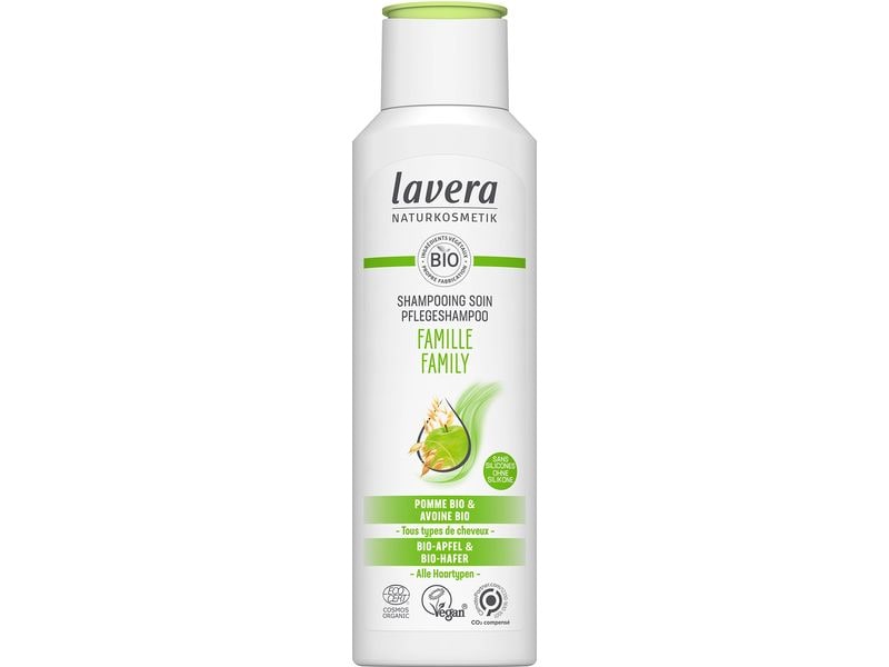 Lavera Shampoo Family 250 ml Natürliches Haarshampoo für eine milde Haarwäsche