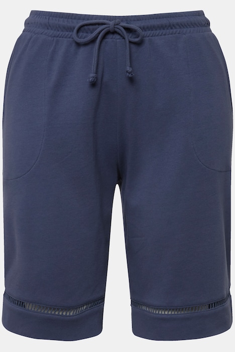 Shorts, Lochstickerei, Elastikbund, Biobaumwolle