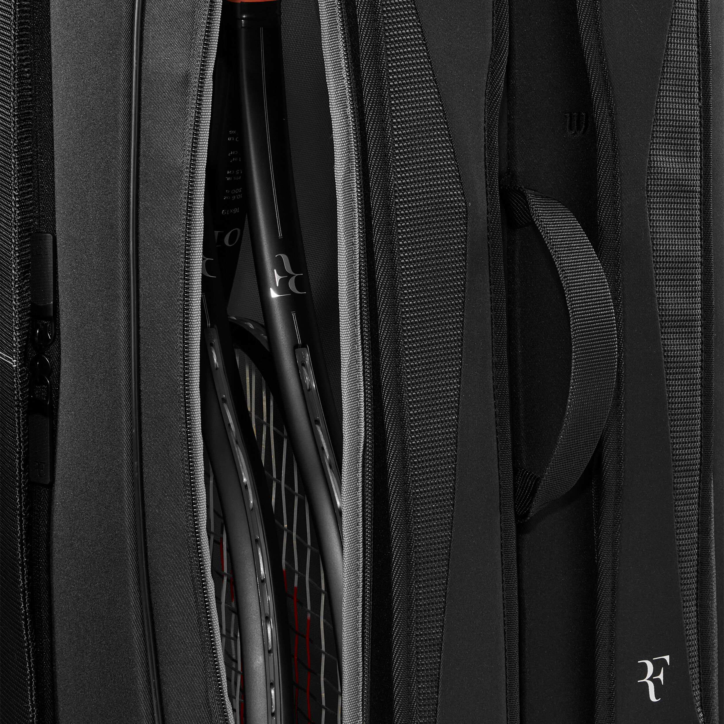 Wilson Tour RF Tournament Housse De Raquette Lot De 9 - Noir
