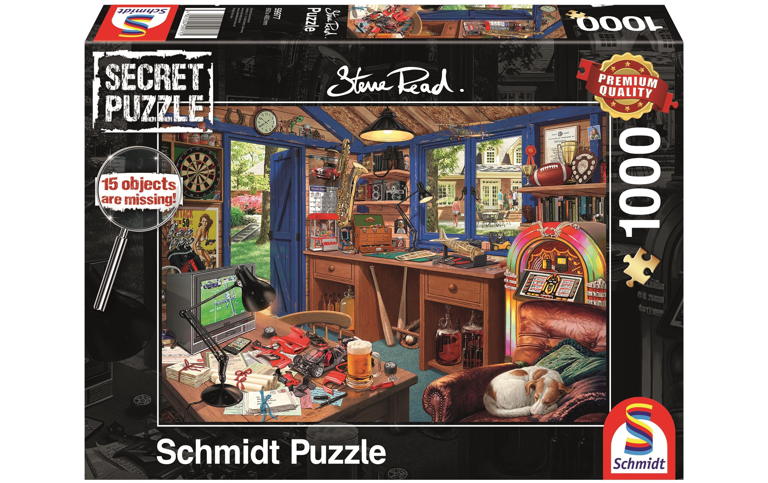Puzzle Steve Read: Vaters Werkstatt1000 Teile – Erwachsenenpuzzle