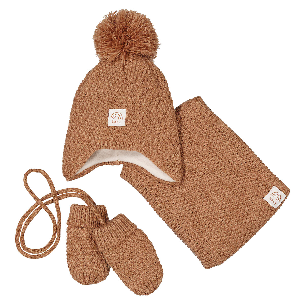 COLEÇÕES LA REDOUTE<br>Conjunto Must + cachecol + gola alta.