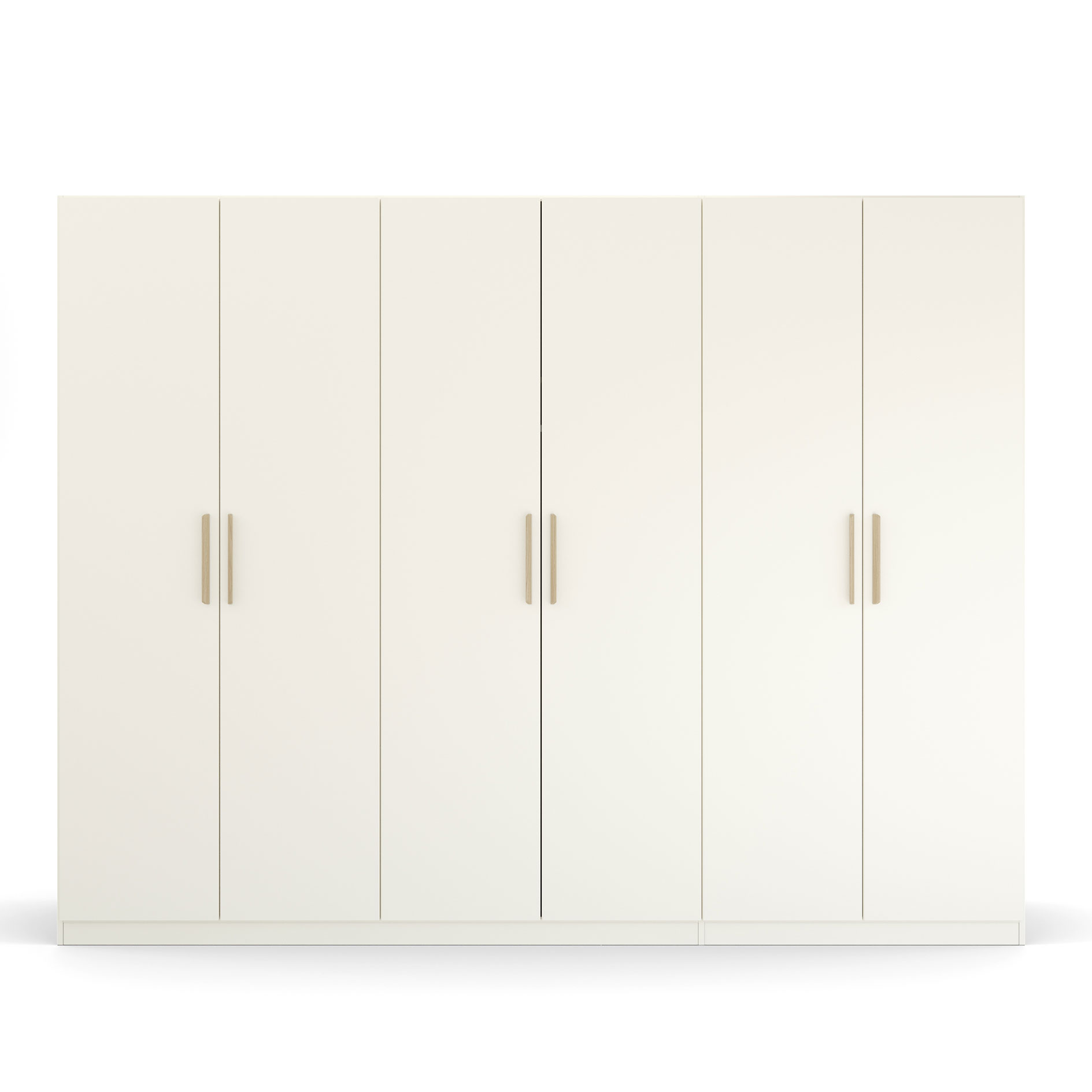 Drehtürenschrank - alpinweiß - 271 cm