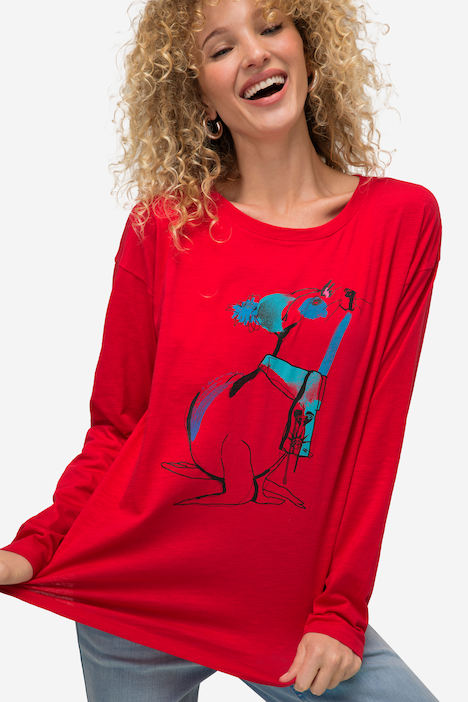 T-Shirt, Robbe, Rundhals, Langarm, OEKO-TEX
