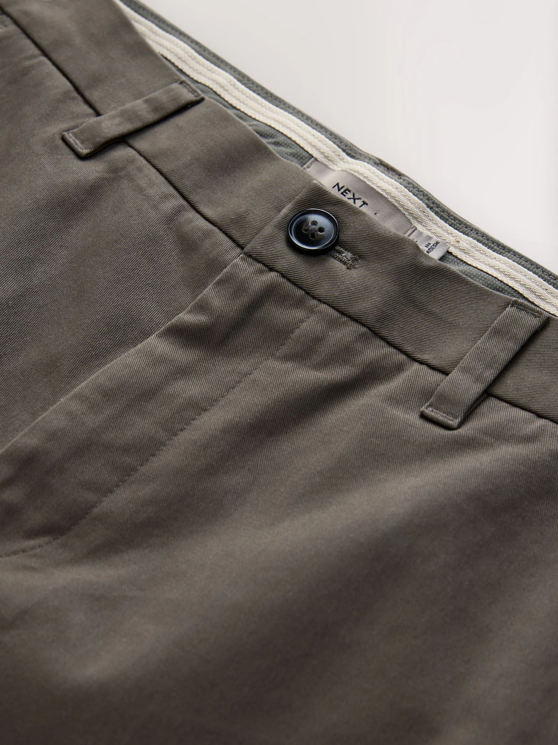 Lichtbruin - Slim Fit - Stretchy chino