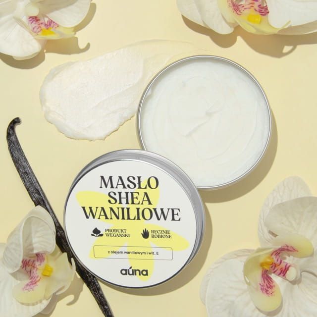 Auna Vegan Vanille-Shea-Butter mit Vanilleöl und Vitamin E