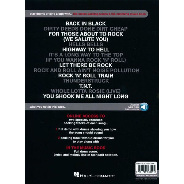Wise Publications Best of AC/DC for Drums