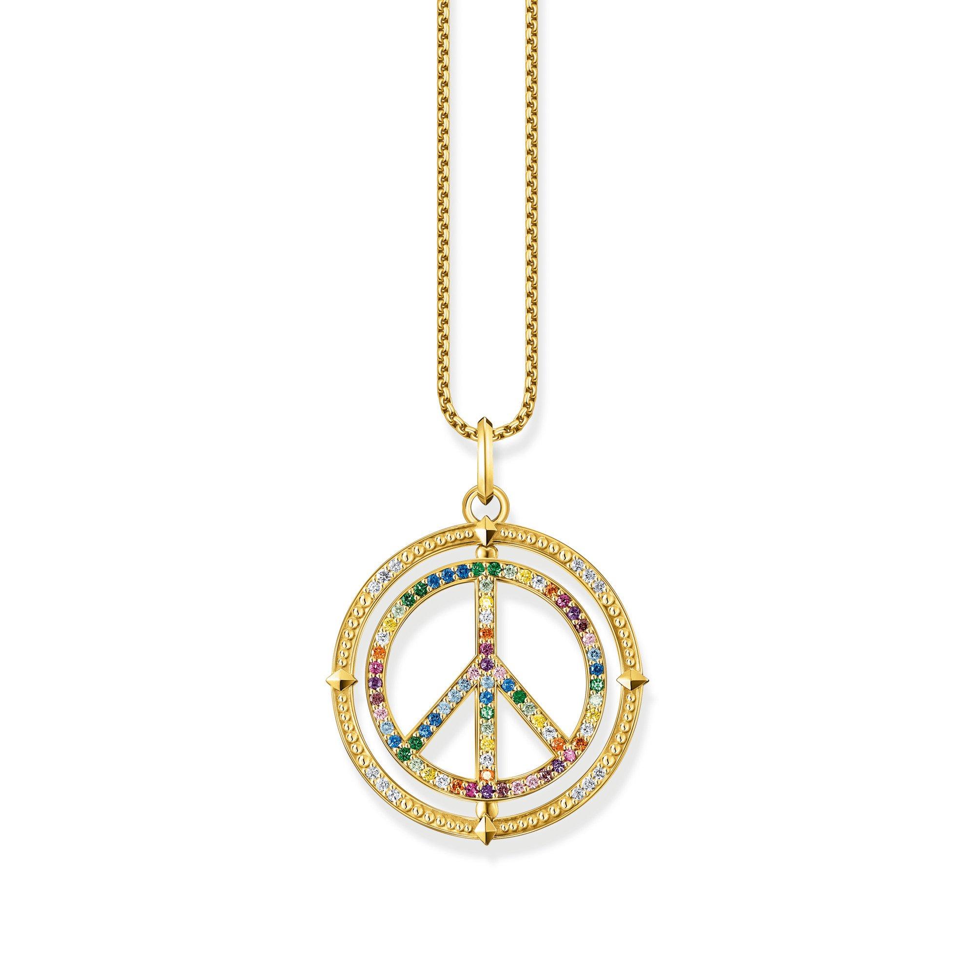 Thomas Sabo Charm Peace Pendant with Colourful Stones