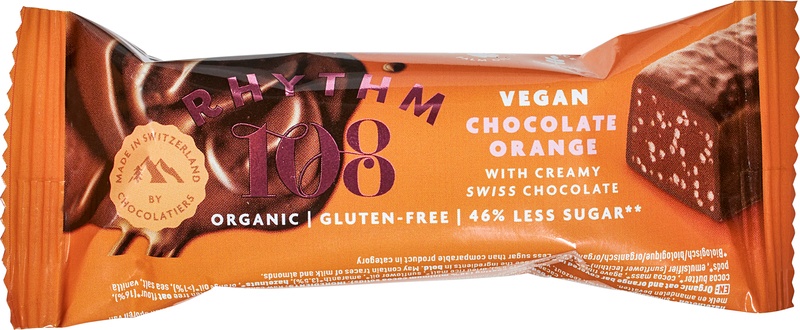 Rhythm 108 Chocolate-Bar Orange Vegan (33 gr)