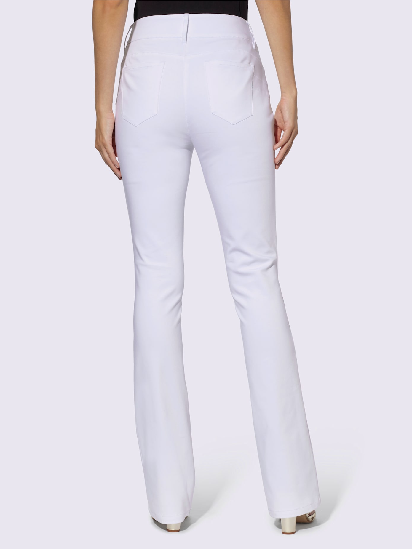 Pantalon effet ventre plat coupe bootcut tendance