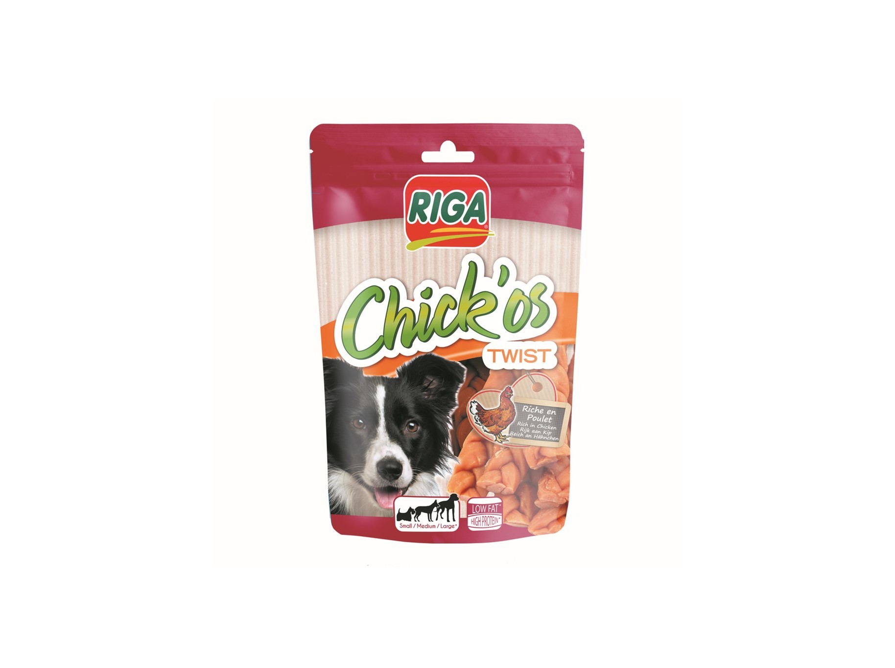 SNACK CÃO RIGA CHICK'OS TWIST 80G