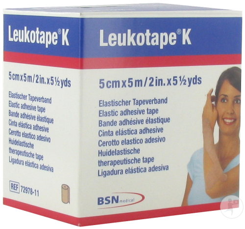 Leukotape K Bande Adhésive Élastique Chair 5m x 5cm Pièce 1