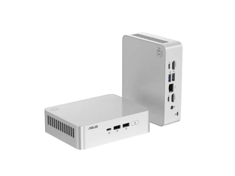 ASUS NUC 15 Pro  RNUC15CRSU900002 - Barebone - mini PC 1 x Core Ultra 9 285H / op til 5.4 GHz - RAM 0 GB - Arc Graphics 140T - IEEE 802.11ax (Wi-Fi 6), IEEE 802.11be (Wi-Fi 7), Bluetooth 5.4, 2.5 Gigabit Ethernet, Gigabit Ethernet - sølv