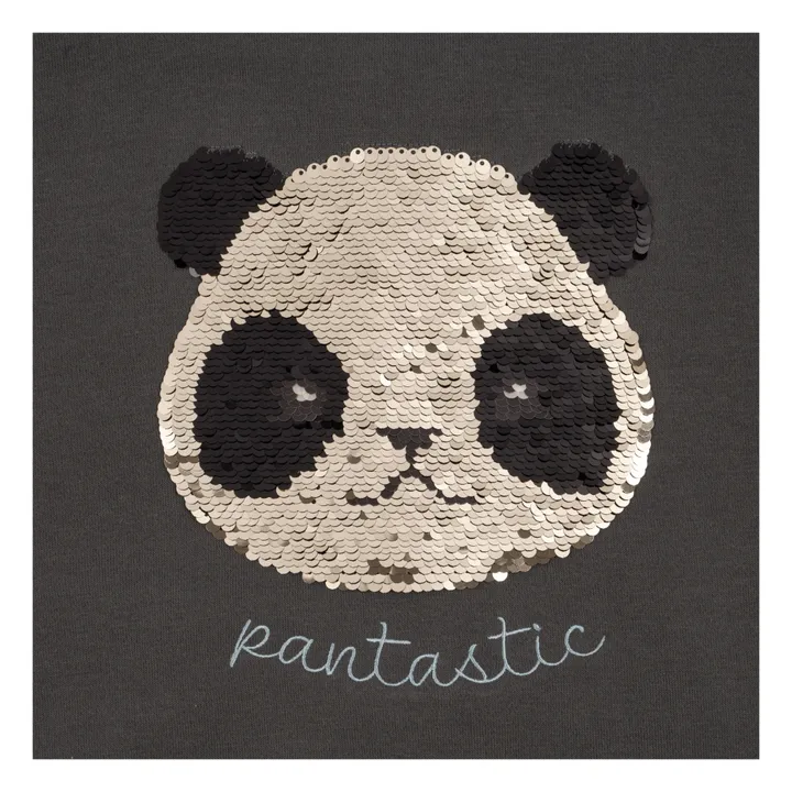 Konges Sløjd Bomber Coton Bio Panda Lou Sequin | Gris anthracite