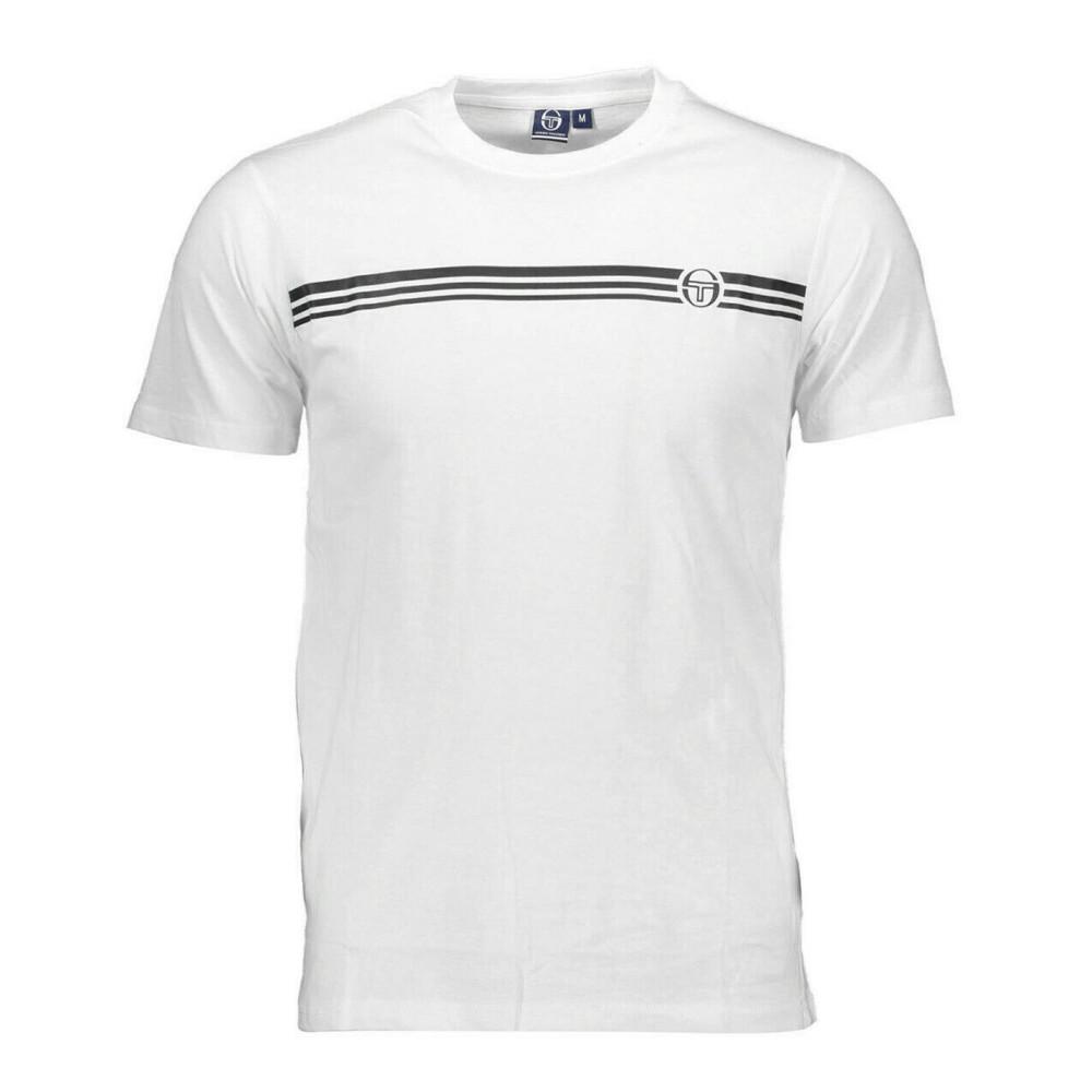Sergio Tacchini T-shirt Blanc Homme Sergio Tacchini Stripe B