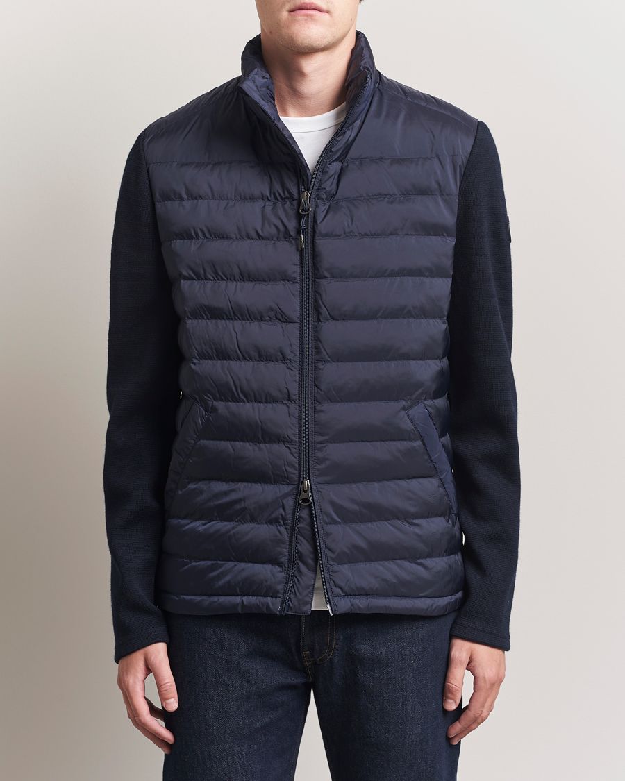 GANT Mixed Media Hybrid Jacket Evening Blue